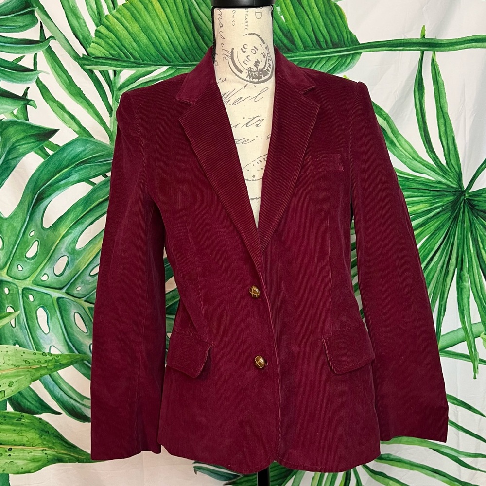Woodward & Lothrop 8/10 Japanese Corduory Button Front Preppy Office Blazer